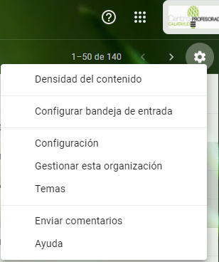 Configuración en Gmail
