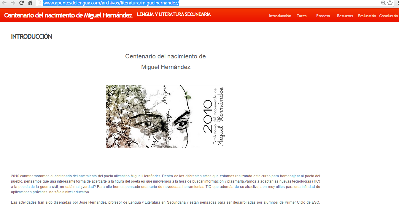 WebQuest sobre Miguel Hernández