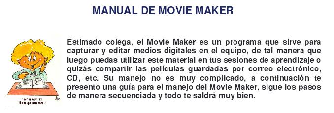 Fig 3.10 Manual de movie maker Maria Haro