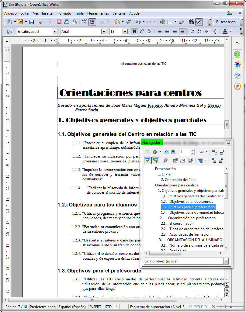 5.13. Vista esquema en OpenOffice Writer. Captura propia.
