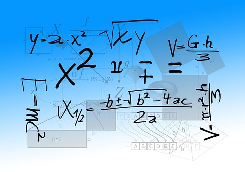 ecuaciones matemáticas. Imagen tomada de Pixabay