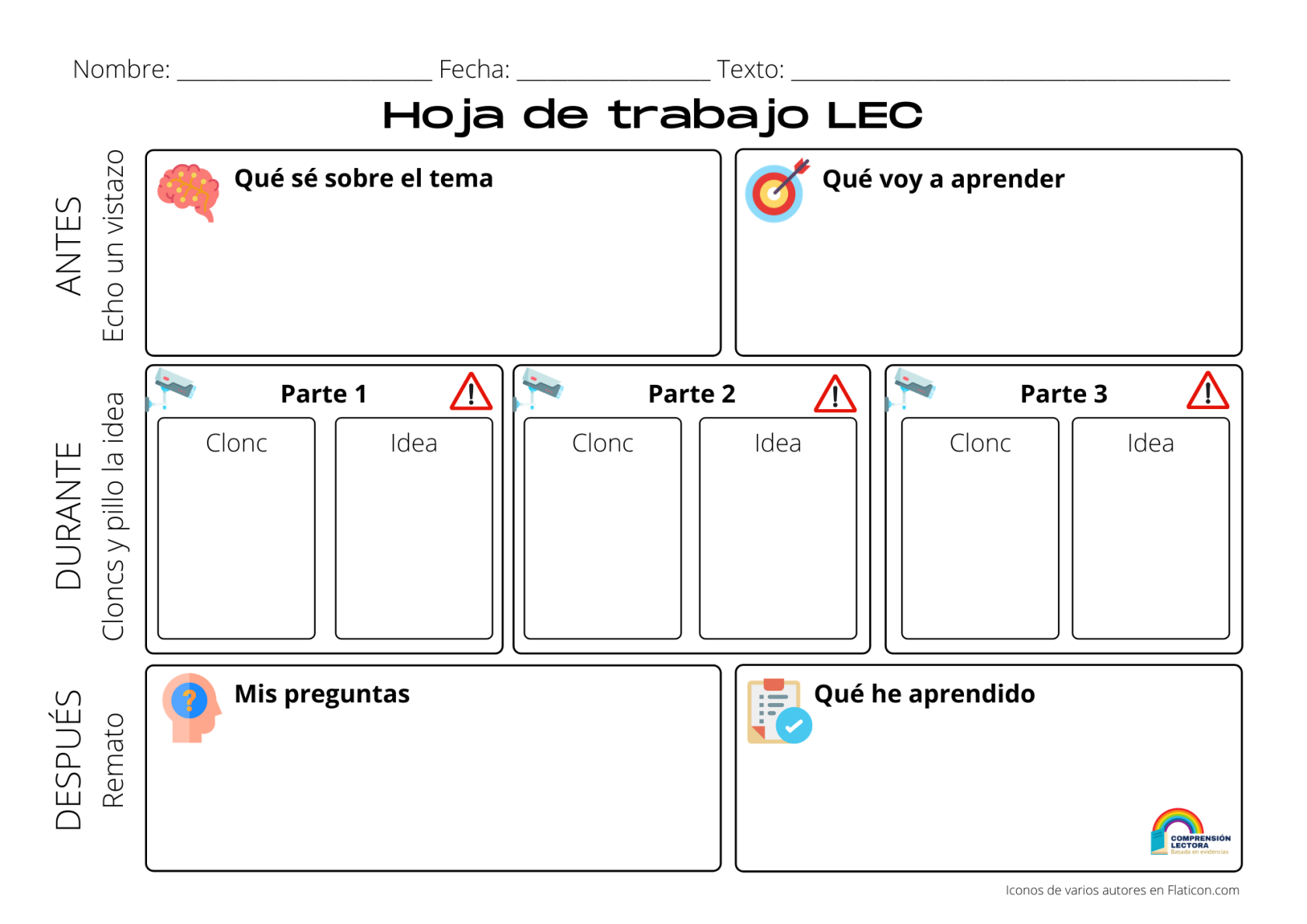 Hoja de trabajo LEC